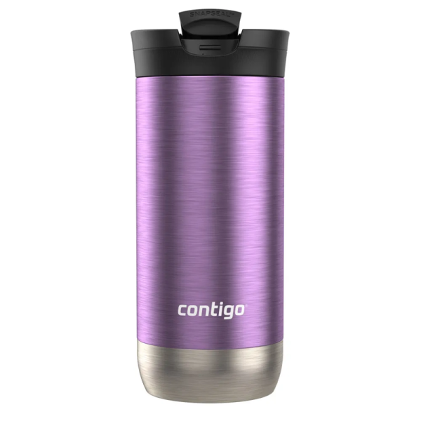 Vaso - Mug Contigo Huron 2.0 De Acero Inoxidable 473 Ml Morado Lisa - Imagen 4