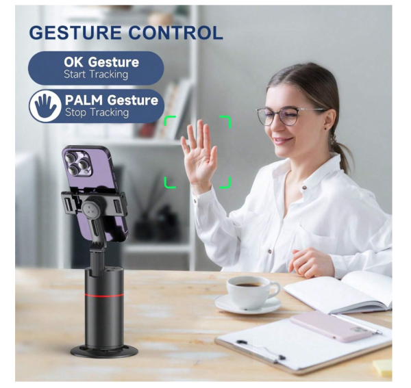 Soporte De Teléfono Inteligente Con Seguimiento Automático y Estabilizador - Imagen 3