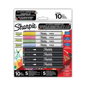 Pack 10 Sharpie Holiday Marcador Y Destacador Acrílico