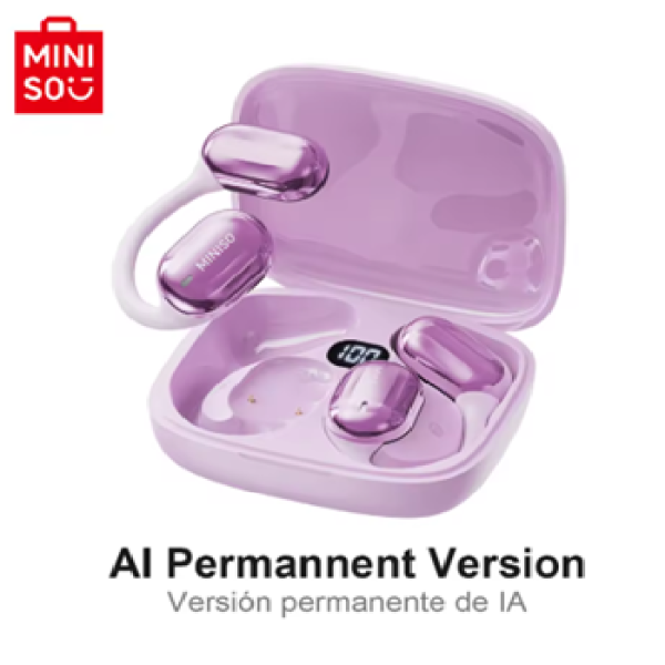 Audífonos Miniso Ms162 AI Traducción Auriculares Inalámbrico - Imagen 3