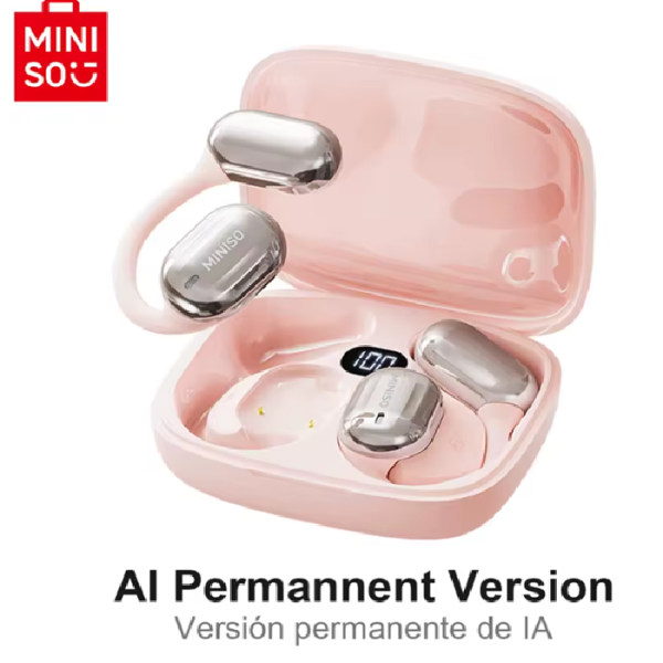 Audífonos Miniso Ms162 AI Traducción Auriculares Inalámbrico - Imagen 2
