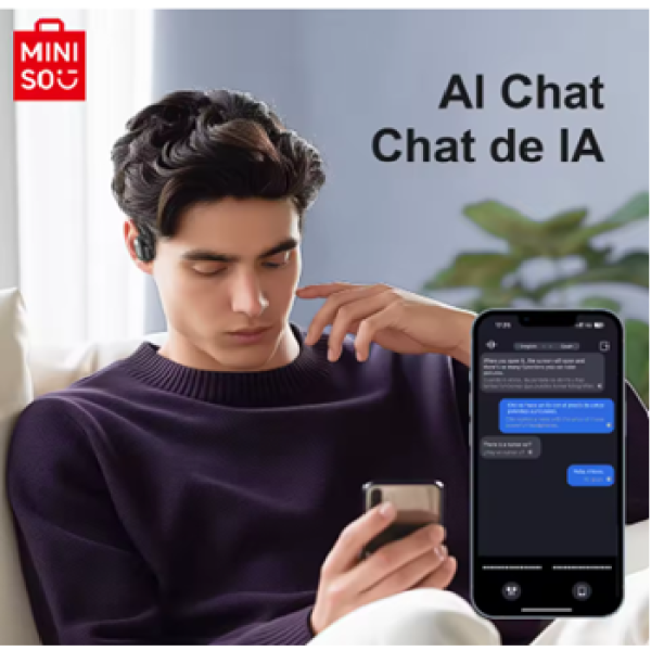 Audífonos Miniso Ms162 AI Traducción Auriculares Inalámbrico - Imagen 6