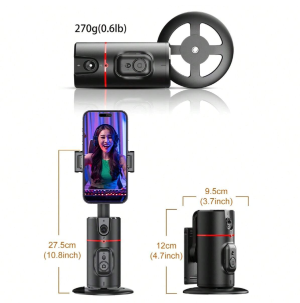Soporte De Teléfono Inteligente Con Seguimiento Automático y Estabilizador - Imagen 2