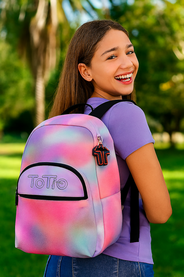 Mochila Escolar Totto Acuarela 20l Resistente Y Práctica - Imagen 3